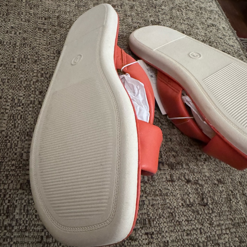 a new day (by Target) Women's Orange Slide Sandals Sz 9 NWT - Picture 3 of 5